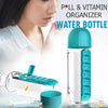 Pill Vitamin Organizer Water Bottle | Bachat.pk