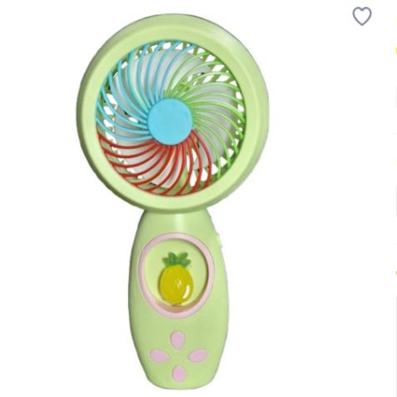 Mini Handheld USB Rechargeable Fan with Cute Fruit Design : bachat.pk