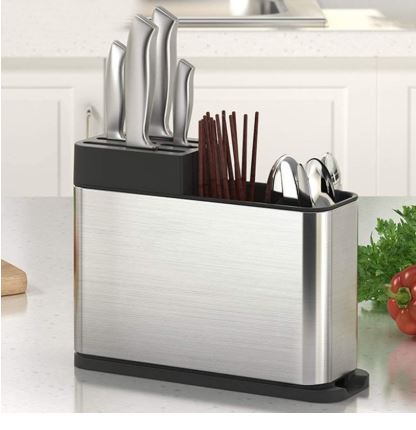Cutlery Drainer Stainless Steel Rust Proof Kitchen Utensils Organizer, Multifunctional Cutlery Holder