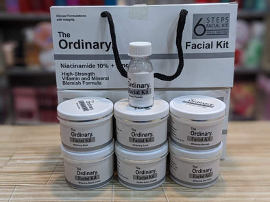 6 step facial kit Scrub Mask Massage Polish Cleanser Bleach cream|Bachat.pk