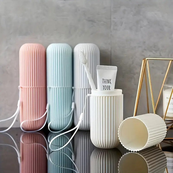 A Travel Toothbrush And Toothpaste Storage Case | Bachat.pk
