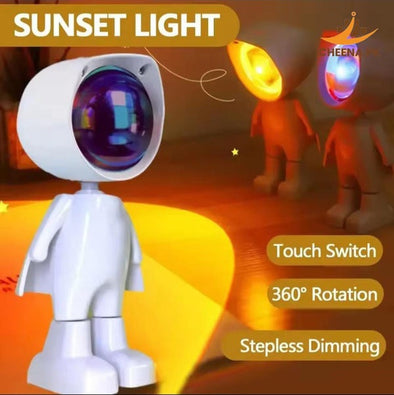 Sunset Lamp Rechargeable Smart Lighting | Bachat.pk