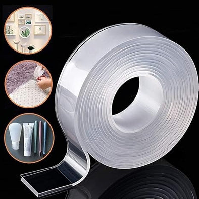 Adhesive Nano Tape Double sided Tape Strong |Bachat.pk