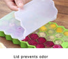 1 Ice Tray Easy Push Pop Out Square Silicon Ice Cubes Tray Honeycomb | Bachat.pk