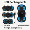 USB Rechargeable Smart Muscle Stimulator – Portable EMS Massager for Pain Relief & Body Toning l Bachat.pk