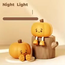 Little Pumpkin Silicone Night Light, Lâmpada de sono portátil, USB Recarregável|Bachat.pk