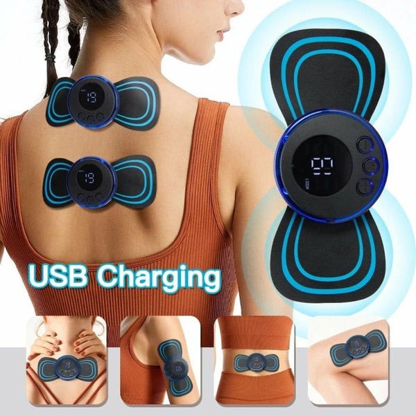 USB Rechargeable Smart Muscle Stimulator – Portable EMS Massager for Pain Relief & Body Toning l Bachat.pk