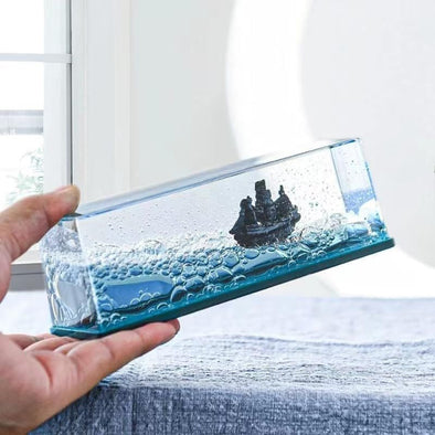 Titanic Cruise Ship Unsinkable Fluid Drip Bottle Decoration | Bachat.pk