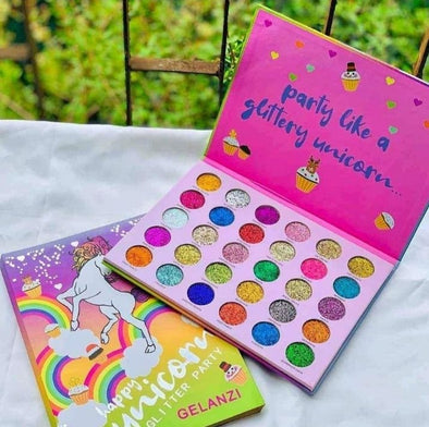 Happy Unicorn Glitter Eyeshadow Palette,|Bacht.pk