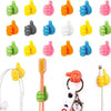 5/10/20Pcs Silicone Thumb Wall Hooks Self-Adhesive Thumb Cable  |Bachat.pk