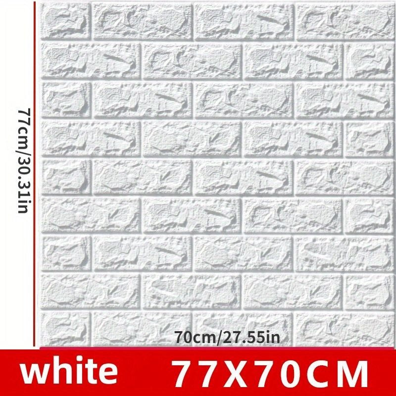 White 3D Block Wall Sticker