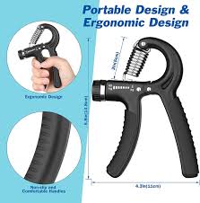 Hand Grip Strengthener with Adjustable Resistance 11-132 Lbs