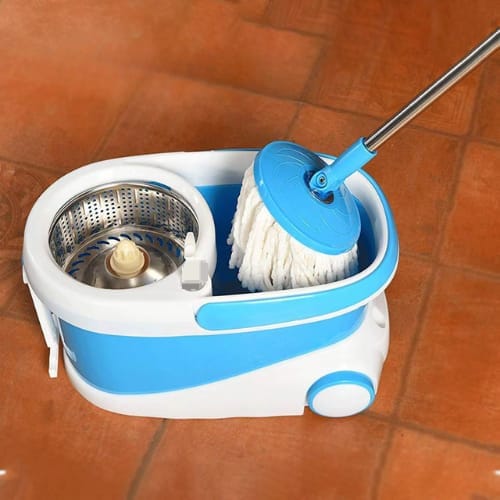 Spin Mop and Bucket - Hand-Free Wringing Floor Cleaning Mop