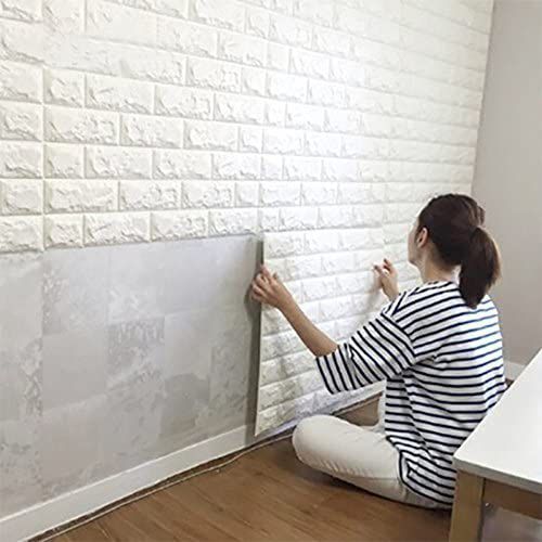 White 3D Block Wall Sticker