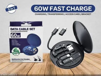 Charging &amp; Transferring Access Card Bracket with 60W Fast Charger