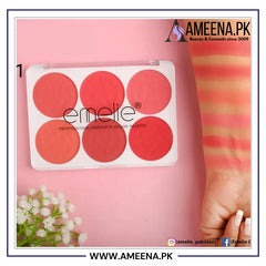 Sale Emelie Matte Blusher 6 Color Palette