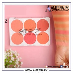 Sale Emelie Matte Blusher 6 Color Palette