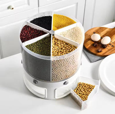 Multi-grain Storage Box with Moisture-proof Cover and Insect-proof Design | Bachat.pk