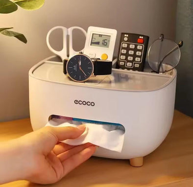 Household Napkin Tissue Box, Multifunctional Storage Remote Holder | Bachat.pk
