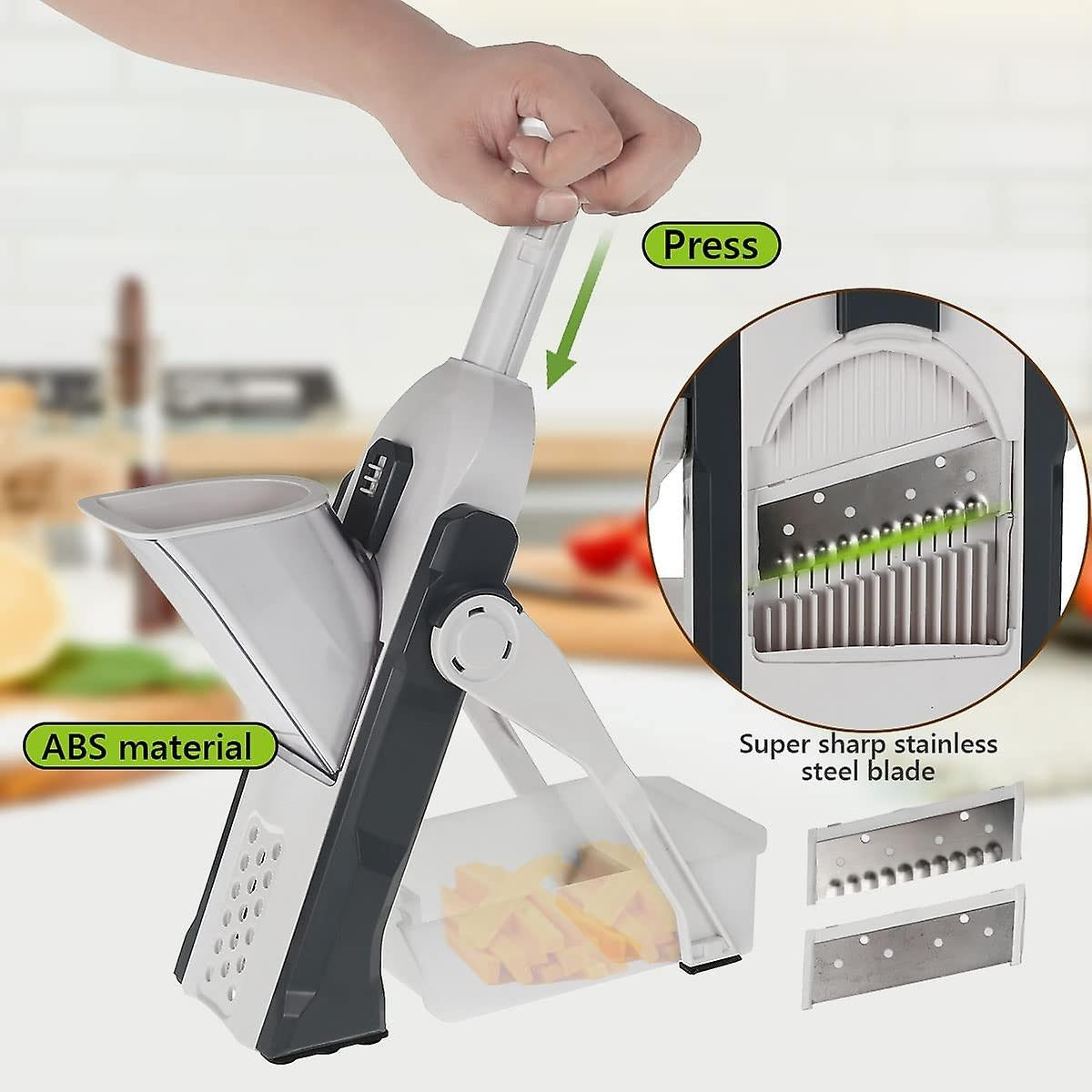Pump-n-Slice Dicer & Slicer Multifunctional Vegetable Chopper