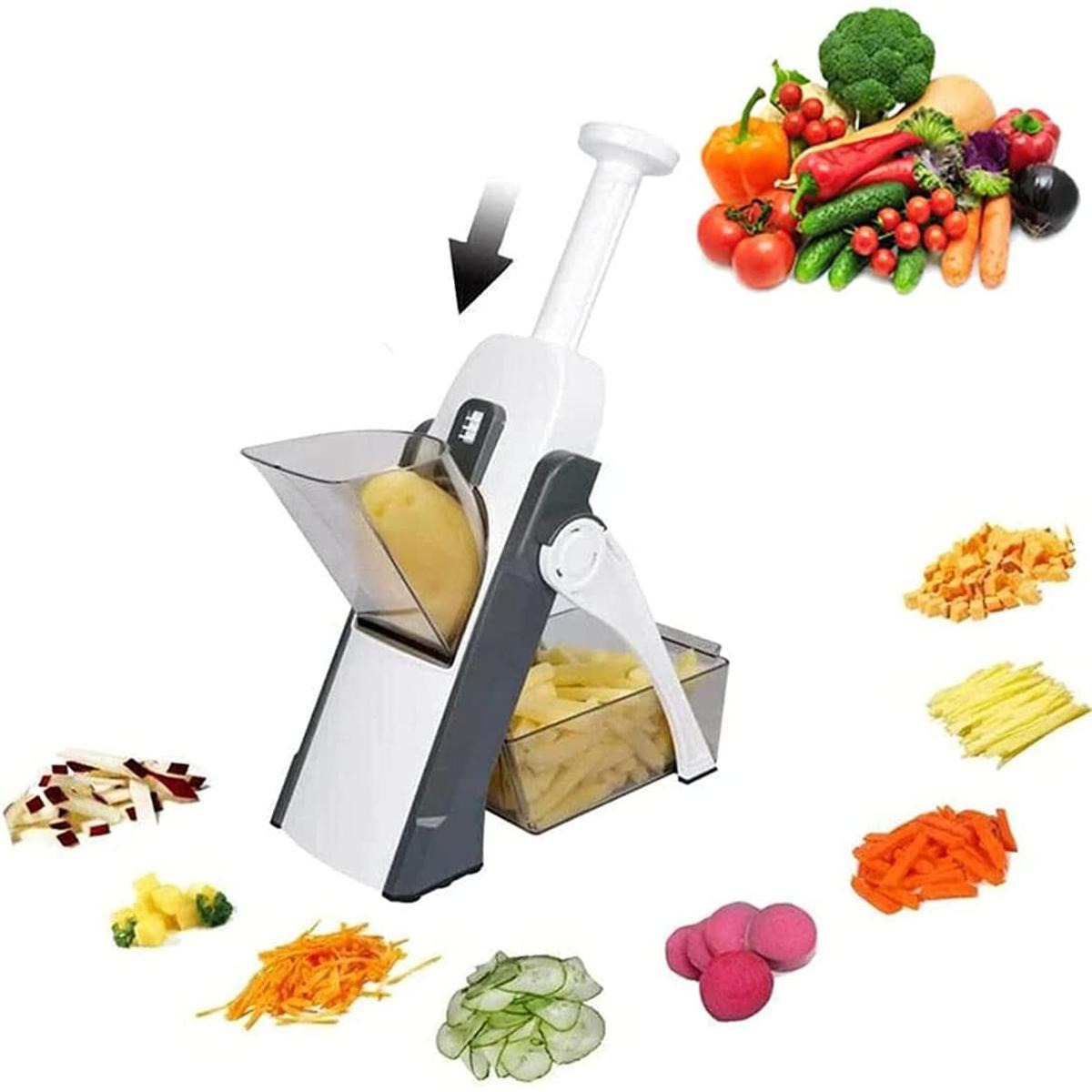 Pump-n-Slice Dicer & Slicer Multifunctional Vegetable Chopper