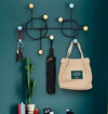 Nordic Style Wall Shelf With Hooks - Circle | Bachat.pk
