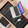 Shortcut Key Pattern Mouse Keyboard Pad,Extra Large Keyboard Pad | Bachat.pk
