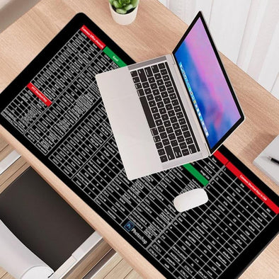 Shortcut Key Pattern Mouse Keyboard Pad,Extra Large Keyboard Pad | Bachat.pk