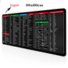 Shortcut Key Pattern Mouse Keyboard Pad,Extra Large Keyboard Pad | Bachat.pk