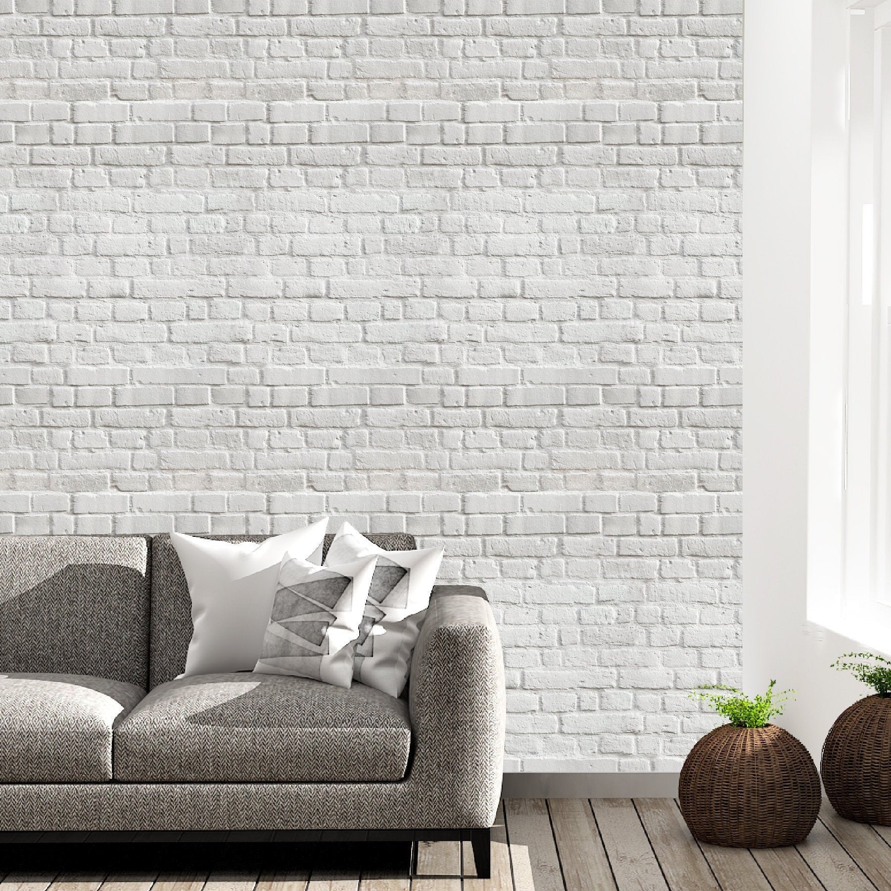 White 3D Block Wall Sticker