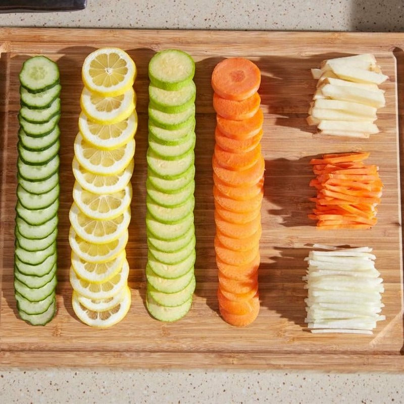 Vegetable and Potato Cutter (8 in 1) - Vegetable Slicer by ONCE FOR ALL Food Chopper Vegetable Cutter Quick Dicer Fruit French Fry Julienne