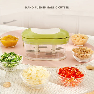"Manual Vegetable Chopper & Food Processor - Multi Blade Cutter for Kitchen | Bachat.pk"
